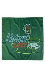 Natural Light 19th Hole Flags Outdoor Banners 3X5FT 100D Polyester 150x90cm High Quality Vivid Colour With Two Brass Grommets1809825