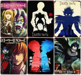 Death Note Plaque Vintage Metal Tin Sign Bar Pub Club Cafe Classic Anime Plates Japanese Comic Wall Sticker9974940