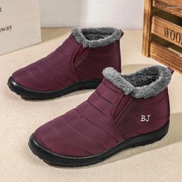 Casual Shoes Women Men Lightweight Winter Warm For 2024 Male Vulcanize Black Waterproof Couple Snow Boots