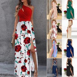 Woman Long Dresses Push Up High Waisted Bathing Suit Print Beach Wear Cover-Ups Summer Outdoor Elegant Swimwear Clothes