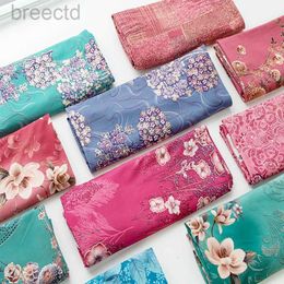 Fabric High Elastic Printing Milk Silk Knitted Fabric Four-sided Stretch Polyester Spandex for Sewing By Half Metre d240503