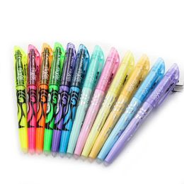 Colored Japan Pilot SW-FL Frixion Erasable Highlighter Pen Fluorescent Markers Kawaii Pastel Highlighter Cute School Stationery 240423