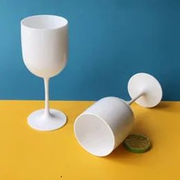 480ml Moet Champagne Flutes Glasses Plastic Wine Dishwashersafe White Acrylic Glass Transparent 240429
