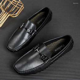 Casual Shoes Spring Autumn Summer Mens Moccasin Fashion Leather Loafer Men's Slip On Male Comfortable Shoe