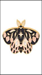 Pins Brooches Jewellery Cartoon Butterfly Moth Brooch Unisex Alloy Animals Series Lapel Pins Flower Leaf Moon Enamel Cor Badges Euro4828795