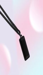 Pendant Necklaces Gothic Black Metal Chain Necklace For Men Cool Stuff Geometric Men's Accessories Unisex Charm Jewelry Gift9201988