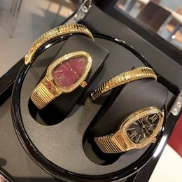 Top quality womenwatch relojes designer watches women diamond snake watch montre serpentn watch rose gold Serpentine bracelet Swiss movement Orologio di Lusso