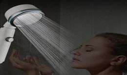 Bathroom Shower Heads Pressurised Water Saving 360 Degree Shaking Head With Switch One Button Stop Large1002339