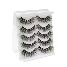 False Eyelashes 5 Pairs Dense Soft Artificial Charm Looking Curling Up For Party Cosplay Makeup Supplies