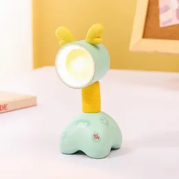 Table Lamps Desk Lamp Decoration Adorable Cartoon Bedside Night Light Flicker Free Mini Decorative For Bedroom Battery-powered Cute