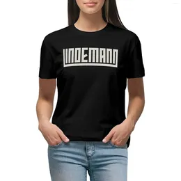 Women's Polos Lindemann T-shirt Summer Top Hippie Clothes Short Sleeve Tee T-shirts For Women