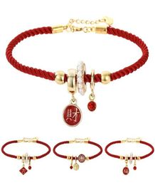 Men Women Chinese Charm Rope Chain Friendship Red Bracelets for Lucky String Bracelet Lover Gift4858894