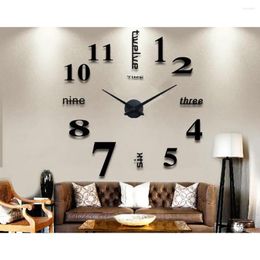 Clocks Accessories Wall Huge Silent Large Clock Mechanism Kit For DIY Replacement Decoration (Black)