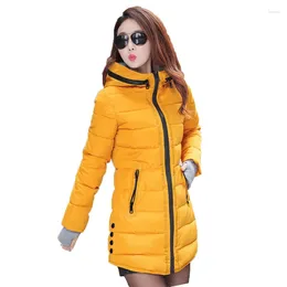 Women's Down Cotton Coat Women 2024 Winter Plus Size Slim Korean Parka Black Red Green 10 Colour Fashion Clothing Warmth N954