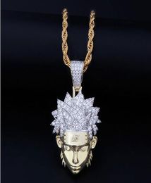 14K GOLD ICED OUT CZ BLING PENDANT NECKLACE MENS HIP HOP Micro Pave Cubic Zirconia Simulated Diamonds Necklace5999121