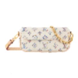 Kids Bags Luxury Brand 2024 New Women's Magnetic Snap Flip Cap Round Rectangular Mini Handbag M83499