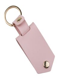 DIY Sublimation Transfer Po Sticker Keychain Gifts for Women Leather Aluminum Alloy Car Key Pendant Gift RRD72564706634