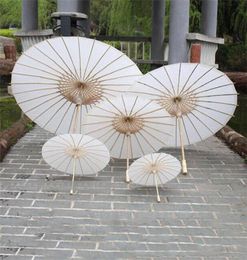 Bridal Wedding Parasols White paper umbrellas Chinese mini craft umbrella Diameter 20304060cm wedding umbrellas 20206246210