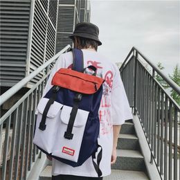 Backpack Hit Colour Cool Men Women Laptop Backpacks Ladies Shoulder School Bag For Teenage Girls Fashion Bookbags