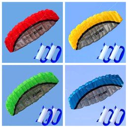 Free delivery of 2.5 meter double line stunt power kite soft kite Paraoil kite surfing outdoor fun sports beach kit factory ikite 240428