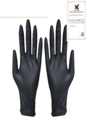Disposable Protective Black Gloves 100pcs Household Cleaning Washing Gloves Nitrile Laboratory Nail Art Tattoo AntiStatic Gloves9936468