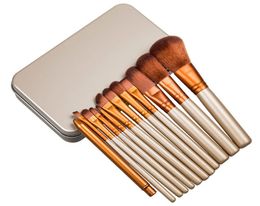 Makeup 12 Pcsset Brush Makeup Brush Kit Sets For Eyeshadow Blusher Cosmetic Brushes Tools RRA21052048188