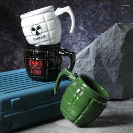 Mugs Creative Ceramic Cup Grenade Modelling Water Green Mug Personalised Coffee