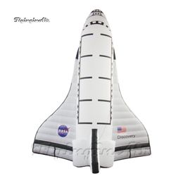 wholesale Advertising Inflatable Space Shuttle Balloon 33ft Rocket Spacecraft Replica Air Blow Up Aircraft Model For Aerospace Show