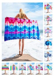 15075 cm 28 color Microfiber Square Beach Towel polyester Material Tie dyed towel Series for Adult Home Textiles T2I518288482970