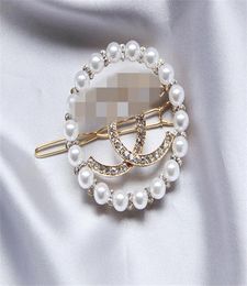 Top quality alloy pearl ladies hair clip luxury hair accessories clip back of the head side clip7836459