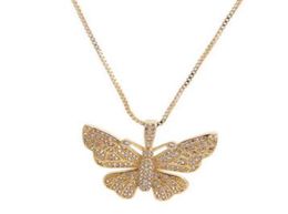 Chains Necklaces Pendants Jewellery Sier Mix Colour Colorf Beau Butterfly Charm Pendant Yellow Blue White Summer Cute Ne8791390