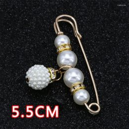 Brooches 10 Pcs Fashion Sweater Shawl Clip Faux Pearl Waist Pants Extender