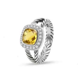 Fashion DY Men Ring David Yurma Rings For Woman Designer Jewelry Silver Vintage X Shaped Dy Rings Men Luxury Jewelry Women Man Boy Lady 7125