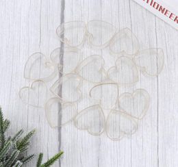 Craft Tools 100PCS Candle Shell Tea Wax Melt Moulds Heart Shape Clear Holder4726798