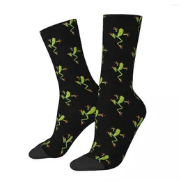 Men's Socks Happy Funny Male Men Casual Frog Sock Polyester Cartoon Sport Women Spring Summer Autumn Winter