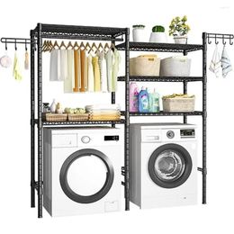 Laundry Bags Adjustable 4-Tier Freestanding Room Storage Organiser Space Saver Shelf