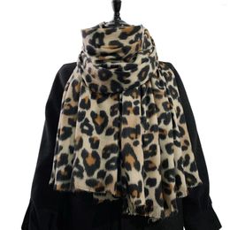 Scarves Womens Winter Long Shawl Thick Warm Large Leopard Scarf Christmas Gift For Mom