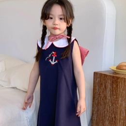 Girl Dresses Girls Dress Summer 2024 Little Fashionable Princess Childrens Korean Loose And Simple Clothes