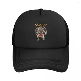Ball Caps Custom Kaiju Cthulhu Baseball Cap Men Women Adjustable Japanese Monster Trucker Hat Streetwear