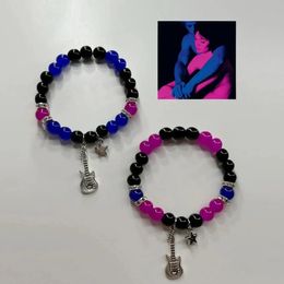 Fashion Couple Beads Bracelet Tv Girl Matching Bracelets Who Really Cares Album Inspired Friends Jewellery Gift 240423