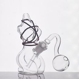 14mm Female Glass Bongs Water Pipes Honeycomb Perc Bubbler Cigarette Tobacco Dab Oil Rigs with Male Glass Oil Burner Pipe Recycler Ash Catcher Bong Portable Smoking