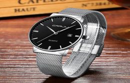 New Fashion Big Dial Women Watches CRRJU Brand Mesh Band Watch Women Ladies Fashion Dress Quartz Wristwatches Reloj Mujer6649826