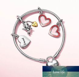 Jewelry Loved Snake Chain Sterling Silver Charm Car bracelet fit Pan charm for women Couple gifts Factory price expert design Quality test Style Original9485311