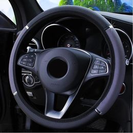 Steering Wheel Covers 38CM Car Cover Metal Moulding Auto Braid On The Case Universal Accessories
