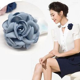 Brooches Women Fabric Flowers Fashion Jackets Cardigan Brooch Suits Lapel Pin Jewelry Accessories Cloth High-end Breast