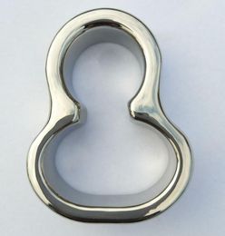 penis torture New Stainless Steel The Shape of 8 Scrotum Pendant Penis Bondage Ring Testis Weight Devices Cock Ring Sex Toy4965654