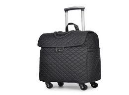 Duffel Bags Brand Women Wheeled Luggage Bag Cabin Travel Trolley On Wheels Rolling For Woman Suitcase8445954