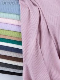 Fabric Modal Fabric Pit Strip Thin Solid Color Rayon Knitted Elastic for Sewing Pajamas Underwear Dresses by Half Meter d240503