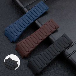 Watch Bands Porsche P6620 series mens rubber soft belt womens Sile sports waterproof accessory Q240430