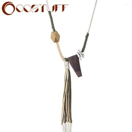 Pendant Necklaces Jewelry Long Vintage Women Wooden Beads Tassel Statement & Pendants Gothic Chains Handmade Suspension In